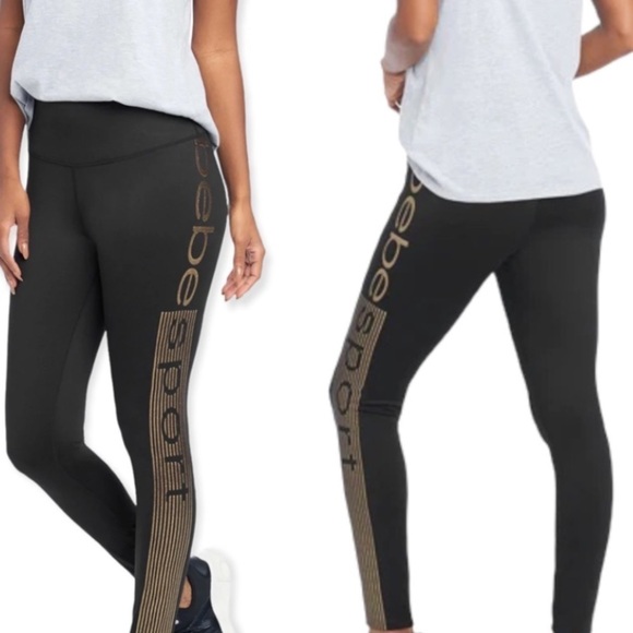 Bebe SPORT Scuba Joggers Drawstring Waistband Sparkling Leg Parachute Pants NEW - Picture 7 of 9